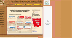 Desktop Screenshot of mathe-unterrichtsmaterial.de