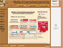 Tablet Screenshot of mathe-unterrichtsmaterial.de